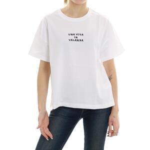 T-SHIRT UNA VITA IN VACANZA SUPERCULTURE BIANCO